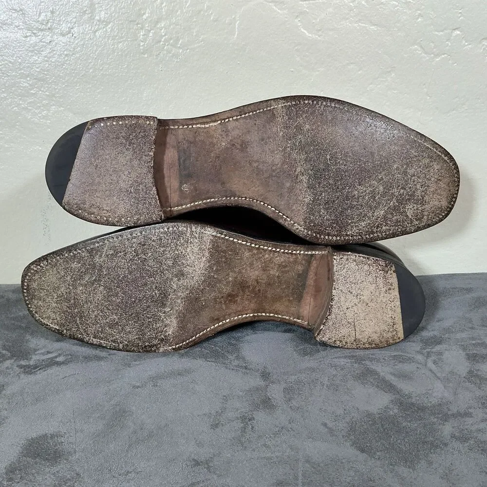 Church’s Of England 9.5 F Ox blood Calf Medallion Toe Men’s Dress Shoes 10.5 D
